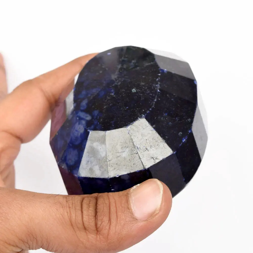 1400 Ct. Loose Natural Blue Sapphire, Oval Cut Certified Gemstone Collectible ABC Jewelery