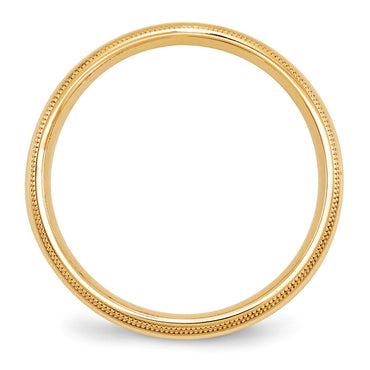 10KY 5mm Double Milgrain Comfort Fit Band Size 12.5