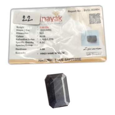 AA+ QUALITY NATURAL BLUE SAPPHIRE, BLUE COLORED, WEIGHT 3.66 Cts. GEM_ABC_22 ABC Jewelries
