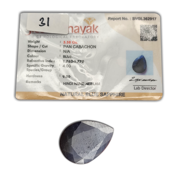 AA+ QUALITY NATURAL BLUE SAPPHIRE, BLUE COLORED, WEIGHT 5.58 Cts. GEM_ABC_31 ABC Jewelries