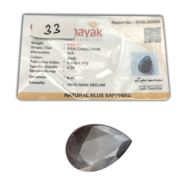 A+ QUALITY NATURAL BLUE SAPPHIRE, BLUE COLORED, WEIGHT 4.35 Cts. GEM_ABC_33 ABC Jewelries
