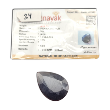 A+ QUALITY NATURAL BLUE SAPPHIRE, BLUE COLORED, WEIGHT 6.8 Cts. GEM_ABC_34 ABC Jewelries