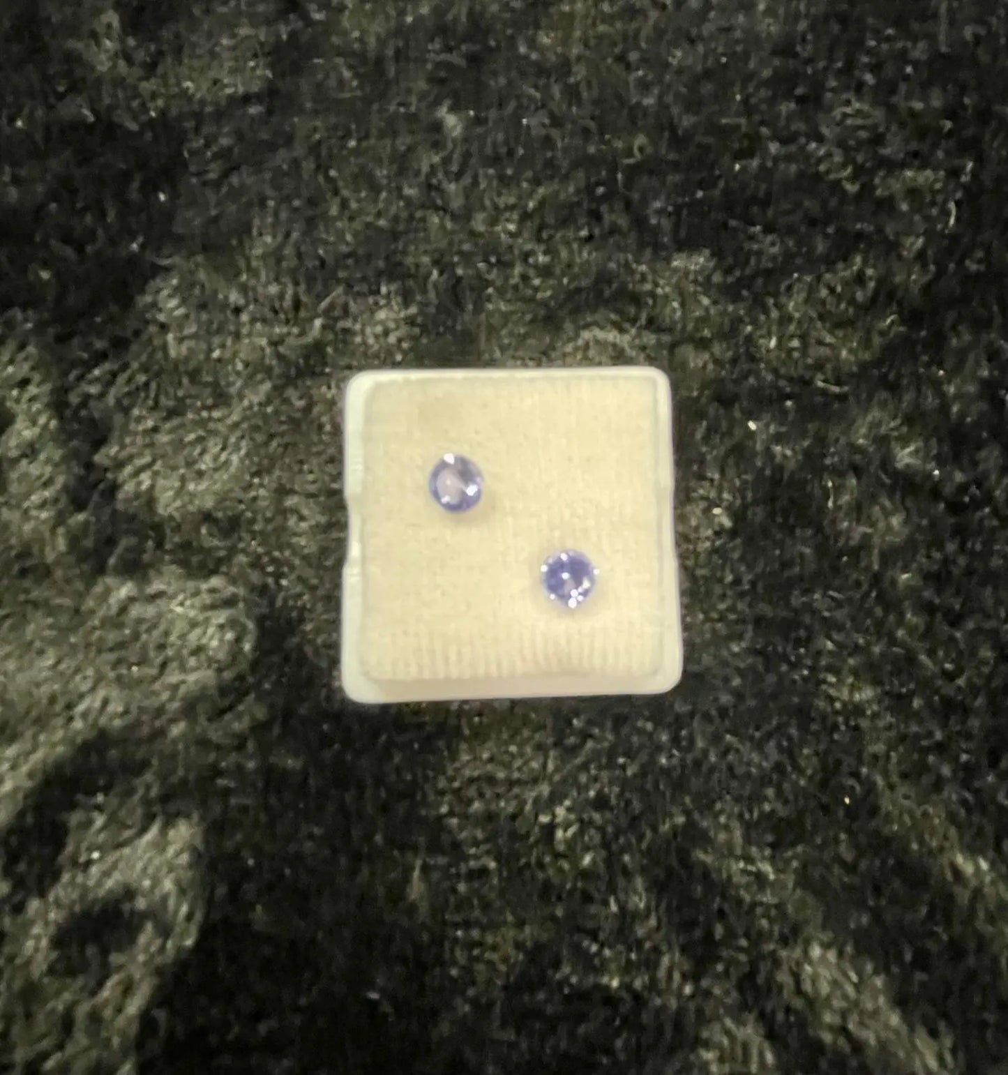 AAA+ Certified Natural 2 Pieces Blue Kyanite Round Shaped Gemstone, Weight: 0.90 ct, Size 3 ABC Jewelries