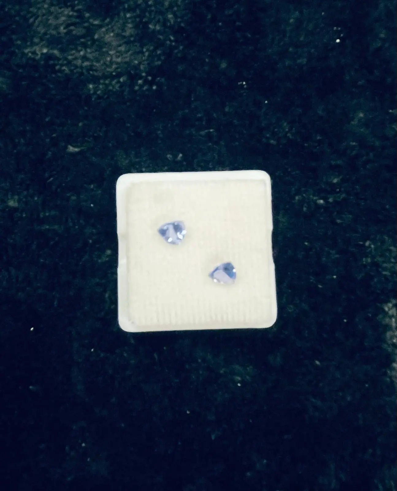 AAA+ Certified Natural 2 Pieces Blue Kyanite Trillion Shaped Gemstone, Weight: 1.12 ct, Size 6x4 ABC Jewelries