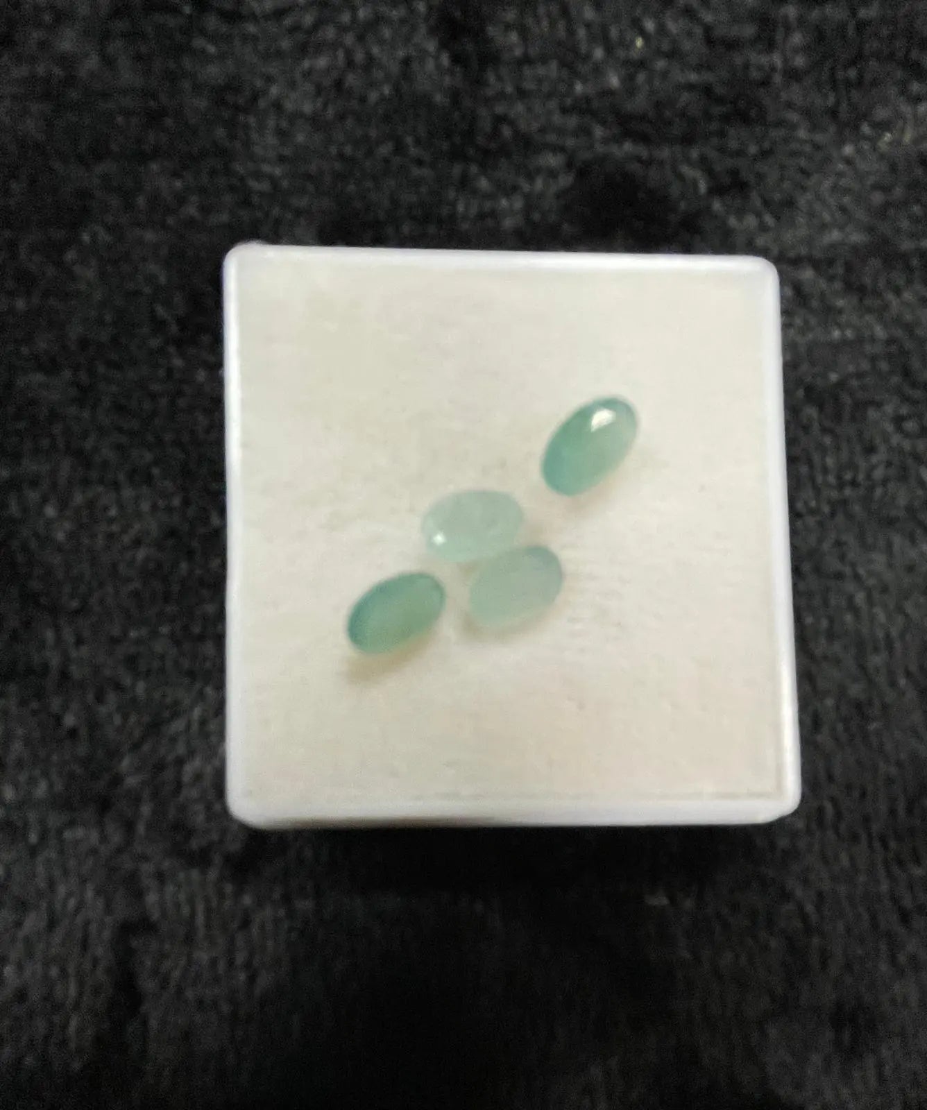 AAA+ Certified Natural 4 Pieces Blue-Green of Aquamarine Oval Shaped Gemstone, Weight: 3.3 ct, Size 3x5 ABC Jewelries