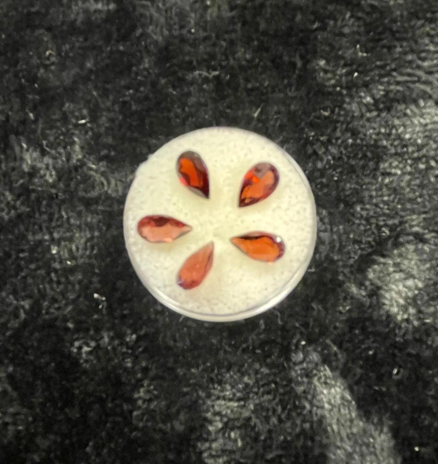 AAA+ Certified Natural African 5 Pieces Mexican Red Fluorite Pear Shaped Gemstone, Weight: 5 ct, Size 10x6 ABC Jewelries