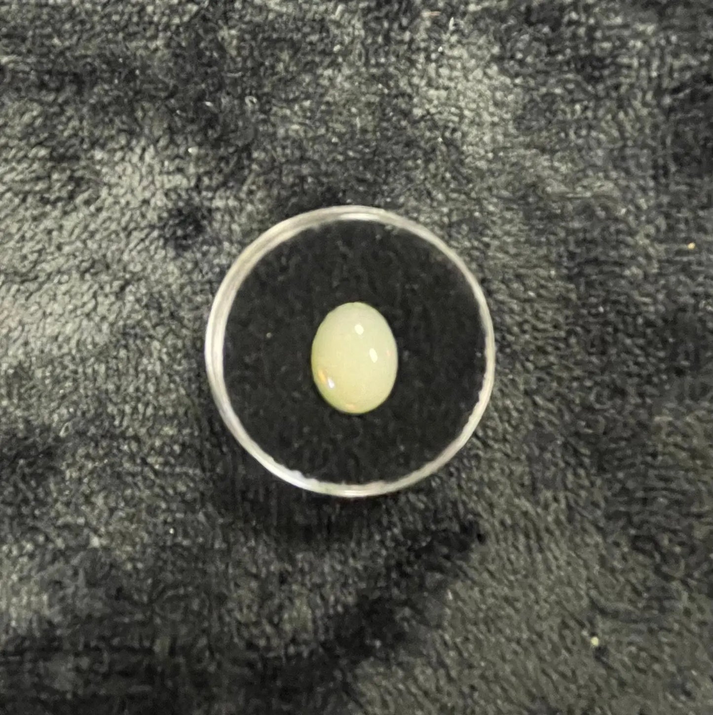 AAA+ Certified Natural Australian 1 Piece Oval Shaped Gray Opal Gemstone, Weight: 1.56, Size: 9x11 ABC Jewelries