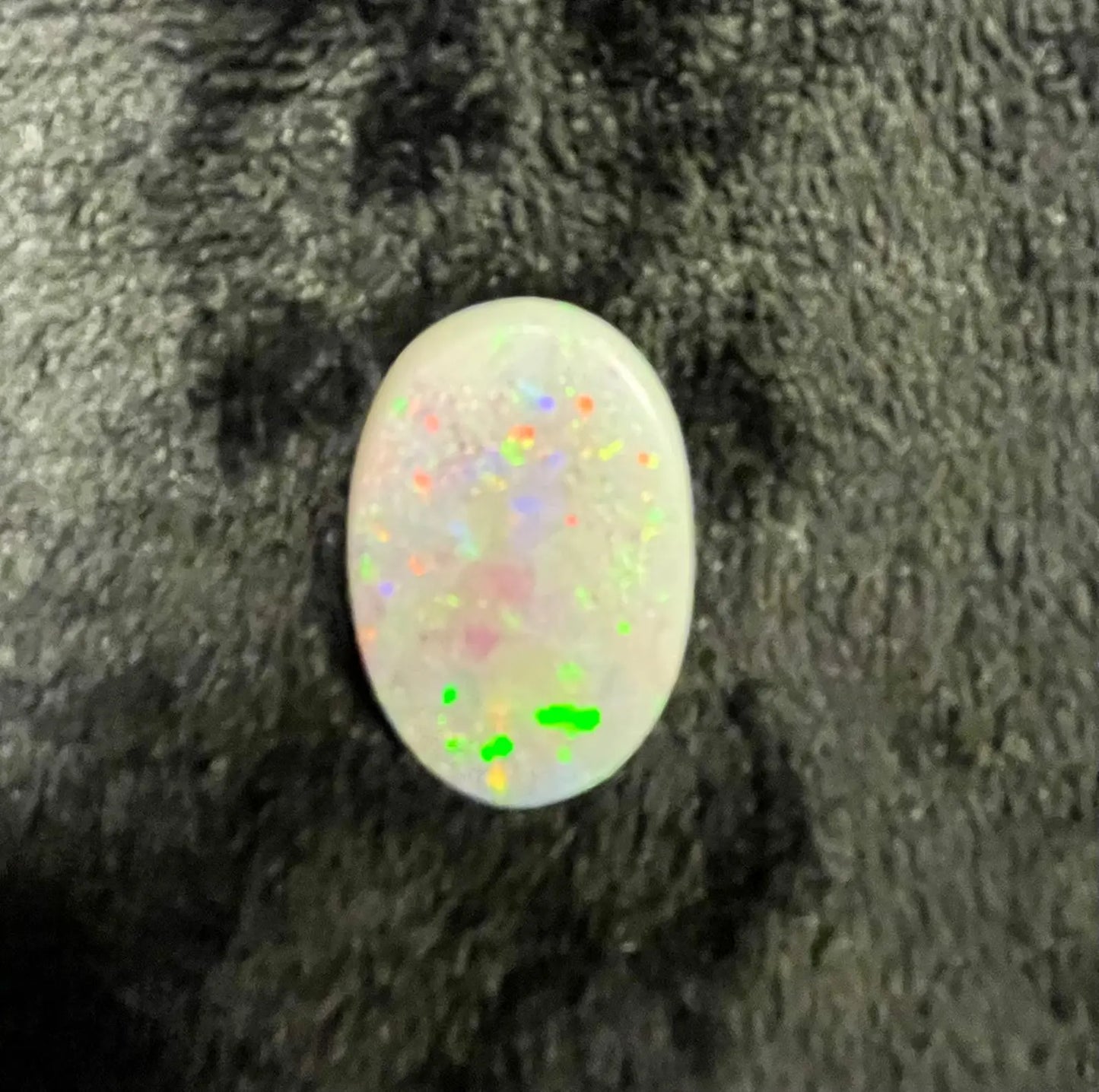 AAA+ Certified Natural Australian 1 Piece Oval Shaped White Opal Gemstone, Weight: 16.7 ABC Jewelries