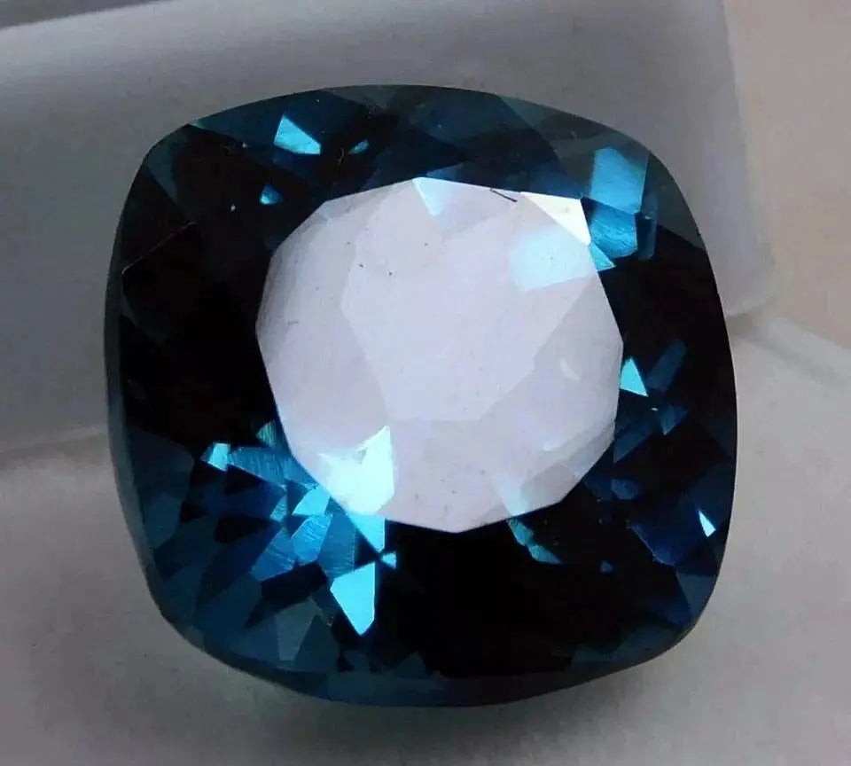 AAA+ Certified Quality 10.33 CT+ Natural Montana Blue Sapphire Cushion Cut Loose Gemstone CERTIFIED ABC Jewelery