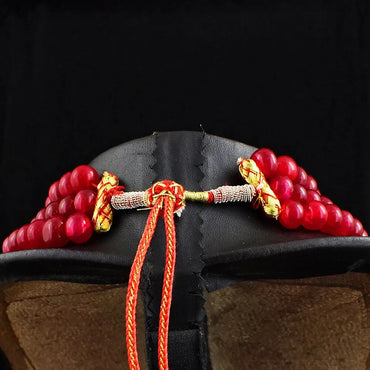 AAA+ Certified Quality 1140 Cts Earth Mined 3 Strand Red Ruby Round Shape Beads Necklace JK 42E384 ABC Jewelery