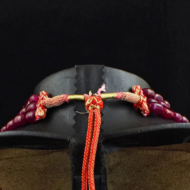 AAA+ Certified Quality 717 Cts Earth Mined 3 Strand Red Ruby Oval Shape Beads Womens Necklace JK 50E343 ABC Jewelery