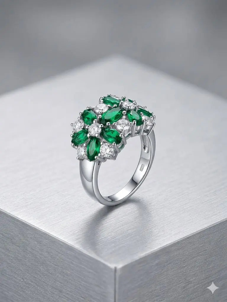 AAA+ Certified, Quality Silver - 925, Gem CZ, Size 7’, Weight 4.4gm., ABC-900-7
