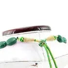 Beautiful 494.00 Cts Earth Mined Enhanced Green Emerald Oval Beads Necklace ABC Jewelery