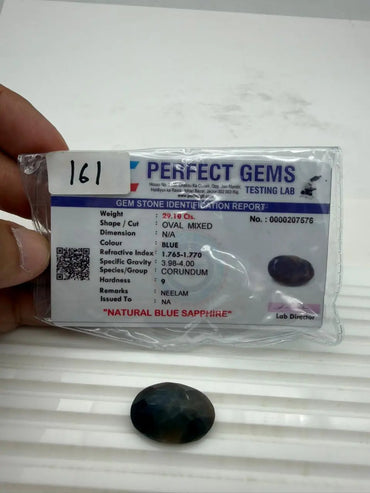 AA+ QUALITY OVAL MIXED NATURAL BLUE SAPPHIRE, BLUE COLORED, INDIAN GEMSTONE, WEIGHT 29.19 CTS ABC Jewelries