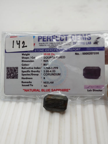 AA+ QUALITY OVAL MIXED NATURAL BLUE SAPPHIRE, BLUE COLORED, INDIAN GEMSTONE, WEIGHT 29.85 CTS ABC Jewelries