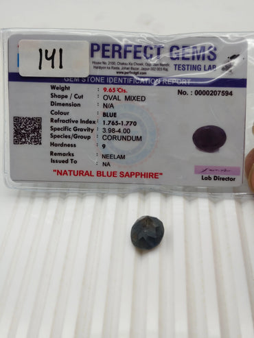 AA+ QUALITY OVAL MIXED NATURAL BLUE SAPPHIRE, BLUE COLORED, INDIAN GEMSTONE, WEIGHT 9.65 CTS ABC Jewelries