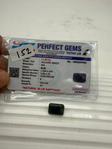 AA+ QUALITY SQUARE MIXED NATURAL BLUE SAPPHIRE, BLUE COLORED, INDIAN GEMSTONE, WEIGHT 11.4 CTS ABC Jewelries