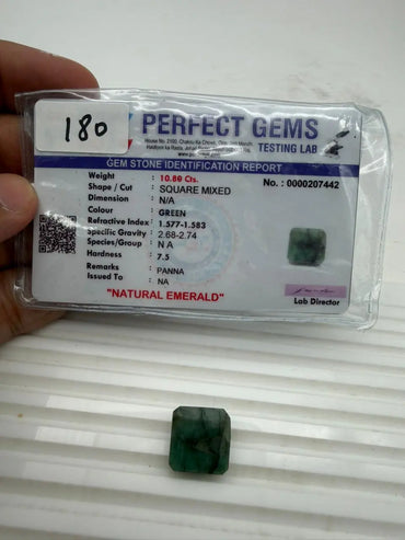 AA+ QUALITY SQUARE MIXED NATURAL EMERALD, GREEN COLORED, INDIAN GEMSTONE, WEIGHT 10.8 CTS ABC Jewelries