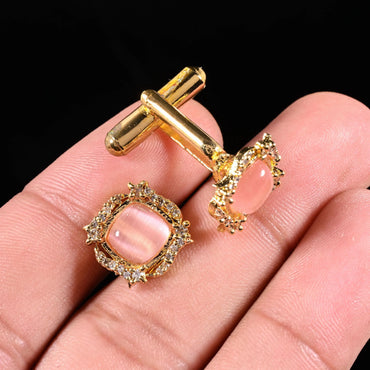 ABC Classic Men's Cufflinks – Elegant Shirt Accessories for Formal Wear, CL48 ABC Rugs Kilims
