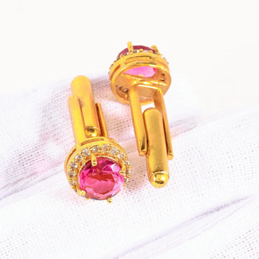 ABC Classic Men's Cufflinks – Elegant Shirt Accessories for Formal Wear, CL51 ABC Rugs Kilims