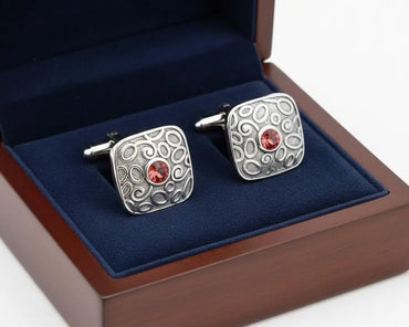 ABC Classic Men's Cufflinks – Elegant Shirt Accessories for Formal Wear, CL67 ABC Rugs Kilims