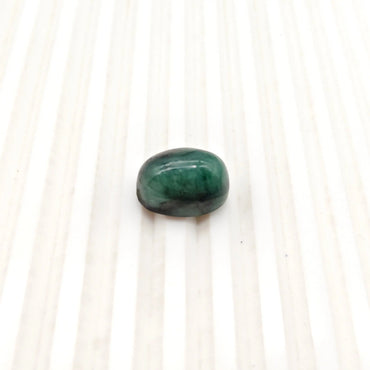 A+ QUALITY OVAL CABOCHON NATURAL EMERALD, GREEN COLORED, INDIAN GEMSTONE, WEIGHT 18.5 CTS ABC Jewelries