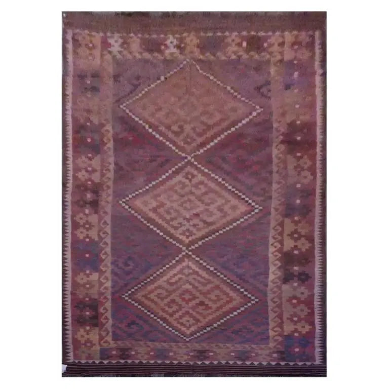 One Of The Kind Afghani Hand-Knotted Kilim 15'0" X 6'9"