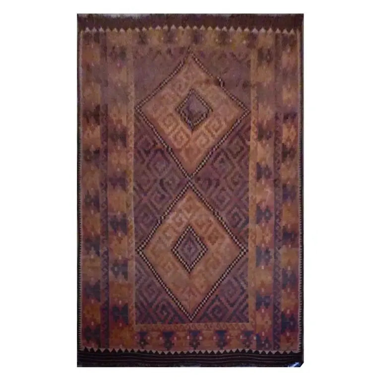One Of The Kind Afghani Hand-Knotted Kilim 15'8" X 9'3"