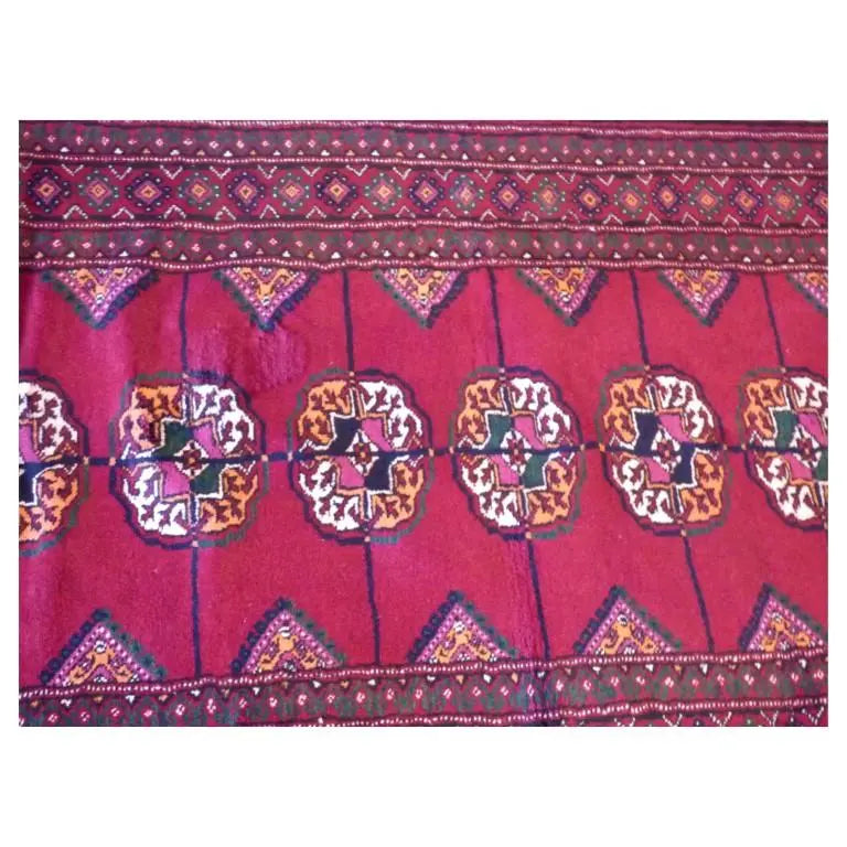 One Of The Kind Afghani Hand-Knotted Rug 10'11" x 2'9"