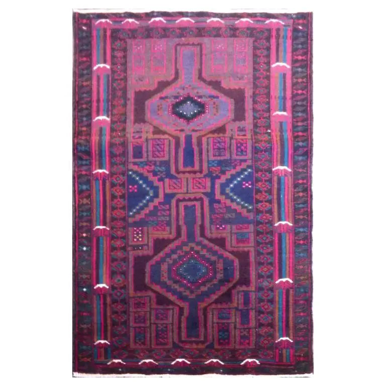 One Of The Kind Afghani Hand-Knotted Rug 147 x 86