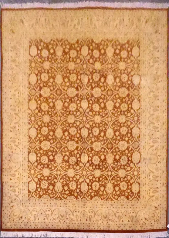 One Of The Kind Afghani Hand-Knotted Rug 7'11" x 10'