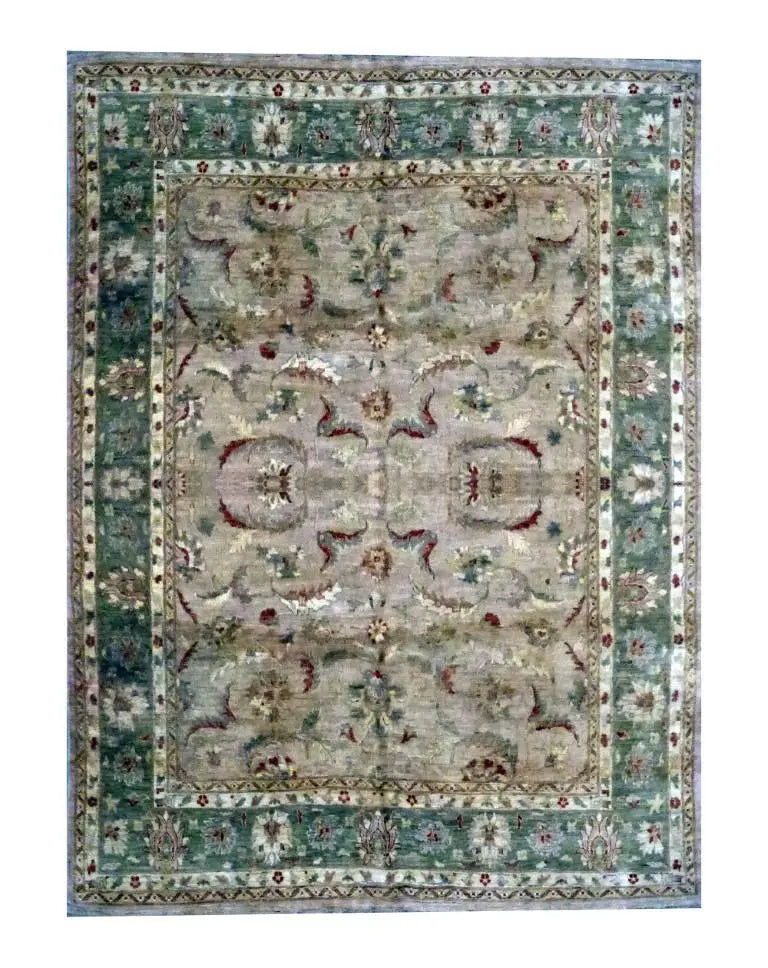 One Of The Kind Afghani Khotan Rug 10' x 7'1"