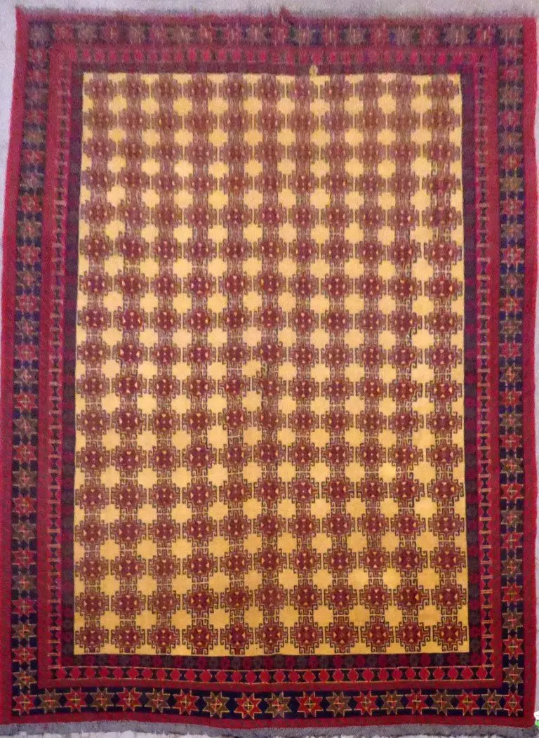 One Of The Kind Afghani Khotan Rug 11'10" x 8'11"