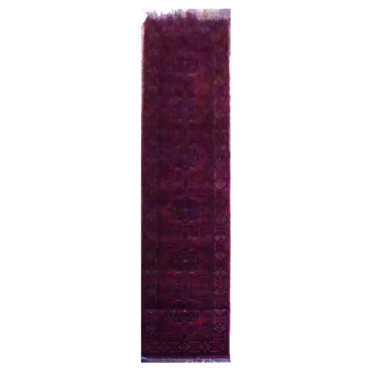 One Of The Kind Afghani Khotan Rug 12'6" x 2'7"