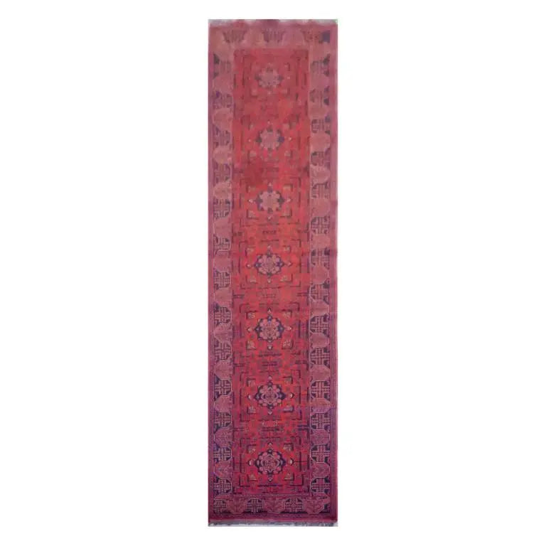 One Of The Kind Afghani Khotan Rug 2'9" x 15'11"
