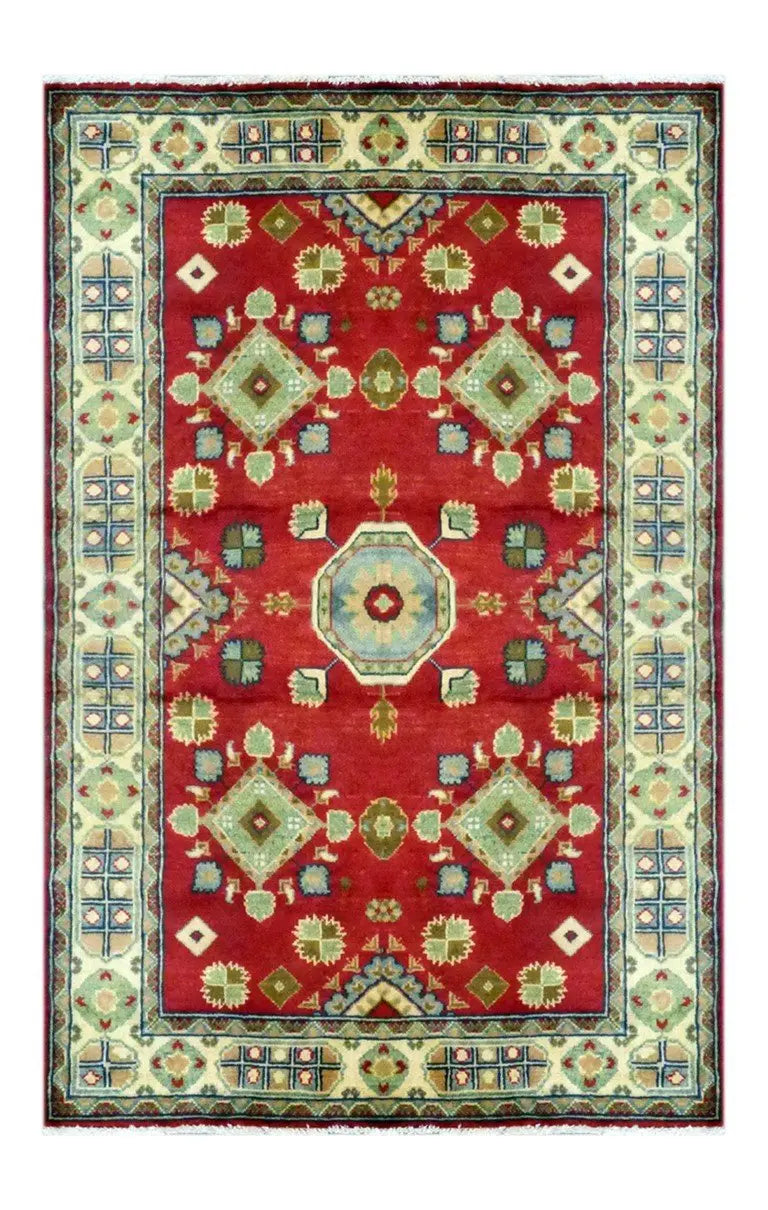 One Of The Kind Afghani Khotan Rug 5'10" x 3'10"