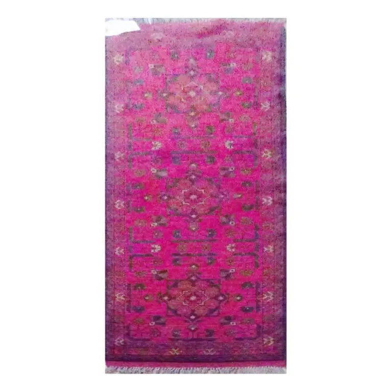One Of The Kind Afghani Khotan Rug 5'3" x 1'7"
