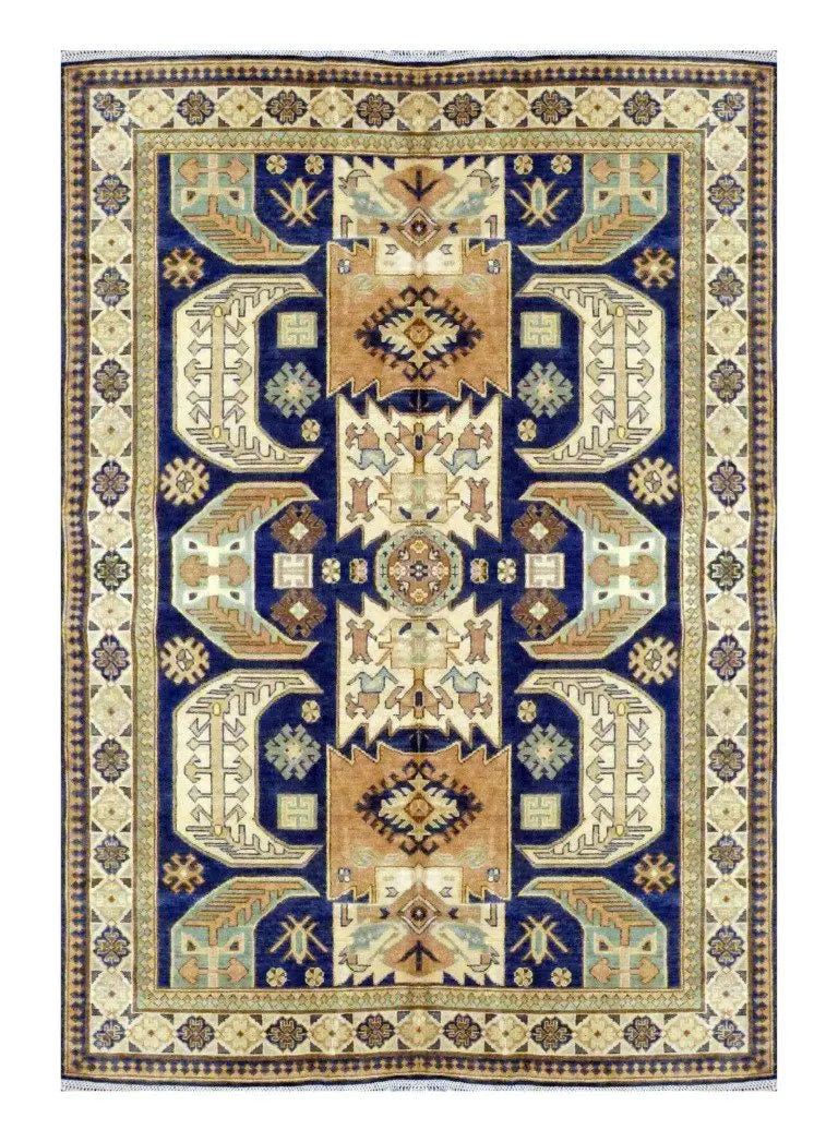 One Of The Kind Afghani Khotan Rug 8' x 5'6"