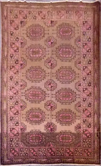 One Of The Kind Afghani Khotan Rug 8'9" x 5'7"