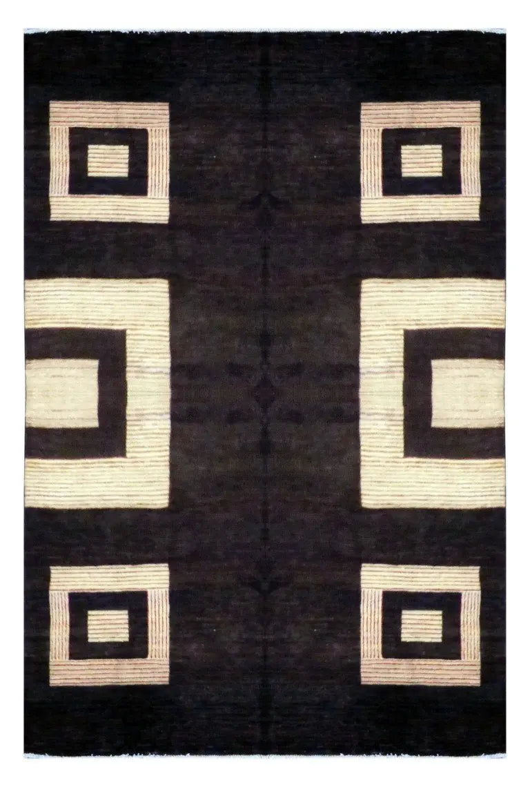One Of The Kind Afghani Khotan Rug 9'0" x 6'2"