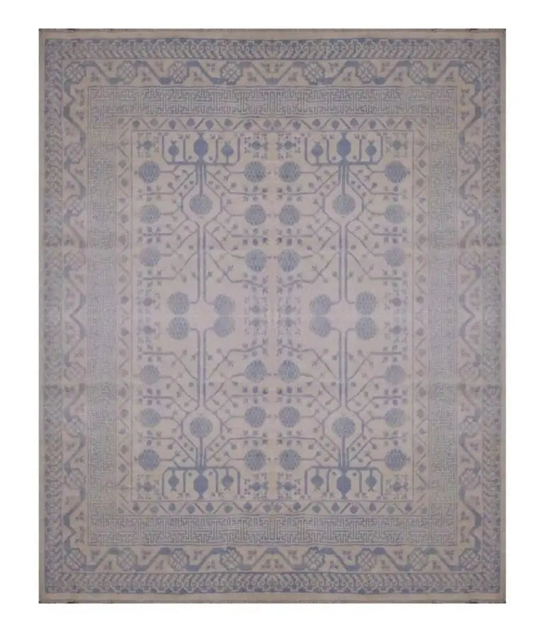 One Of The Kind Afghani Khotan Rug 9'10" x 8'5"