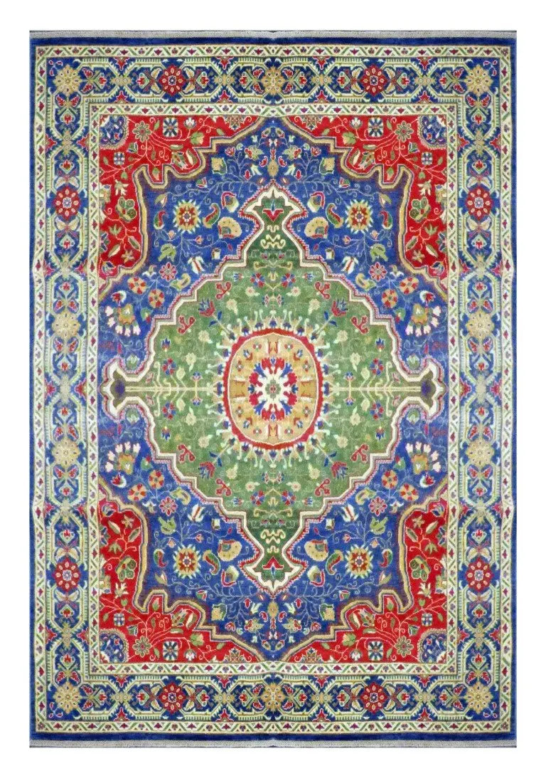 One Of The Kind Afghani Khotan Rug 9'7" x 7'9"