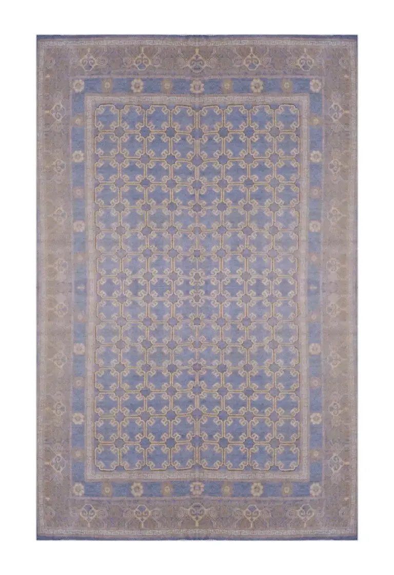 One Of The Kind Afghani Khotan Rug 9'7" x 8'4"