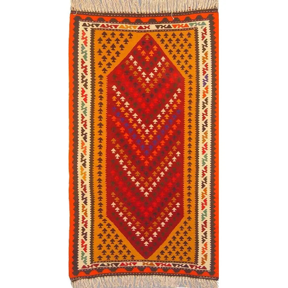 One Of The Kind Ardabil Persian Kilim 5'10" x 3'3"