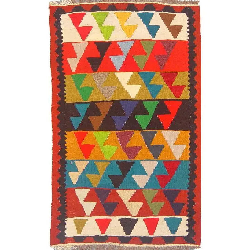 One Of The Kind Ardabil Persian Kilim 5'1" x 3'5"
