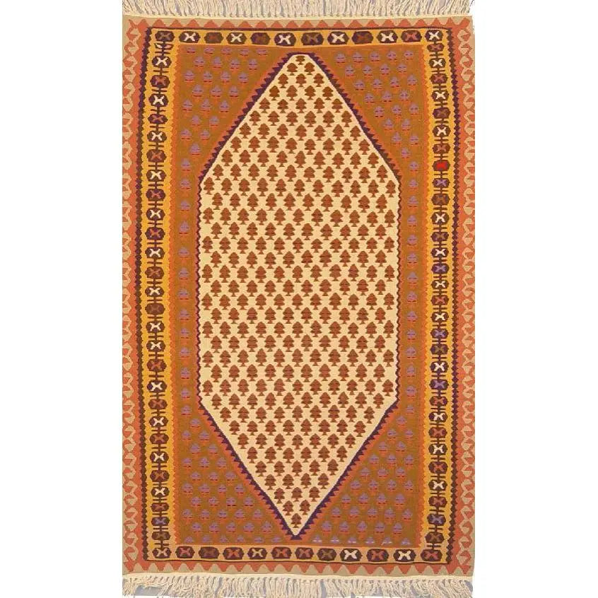 One Of The Kind Ardabil Persian Kilim 5'6" x 3'6"