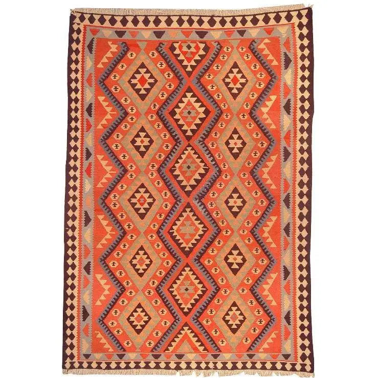 One Of The Kind Ardabil Persian Kilim 8'6" x 5'8"