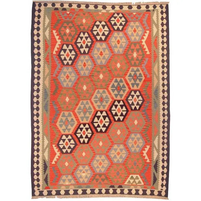 One Of The Kind Ardabil Persian Kilim 8'6" x 6'2"