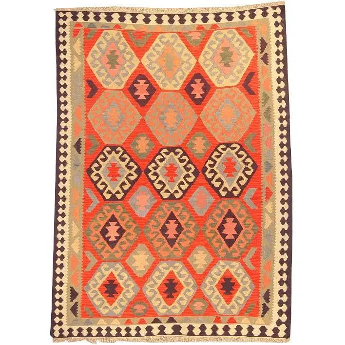 One Of The Kind Ardabil Persian Kilim 8'8" x 6'0"