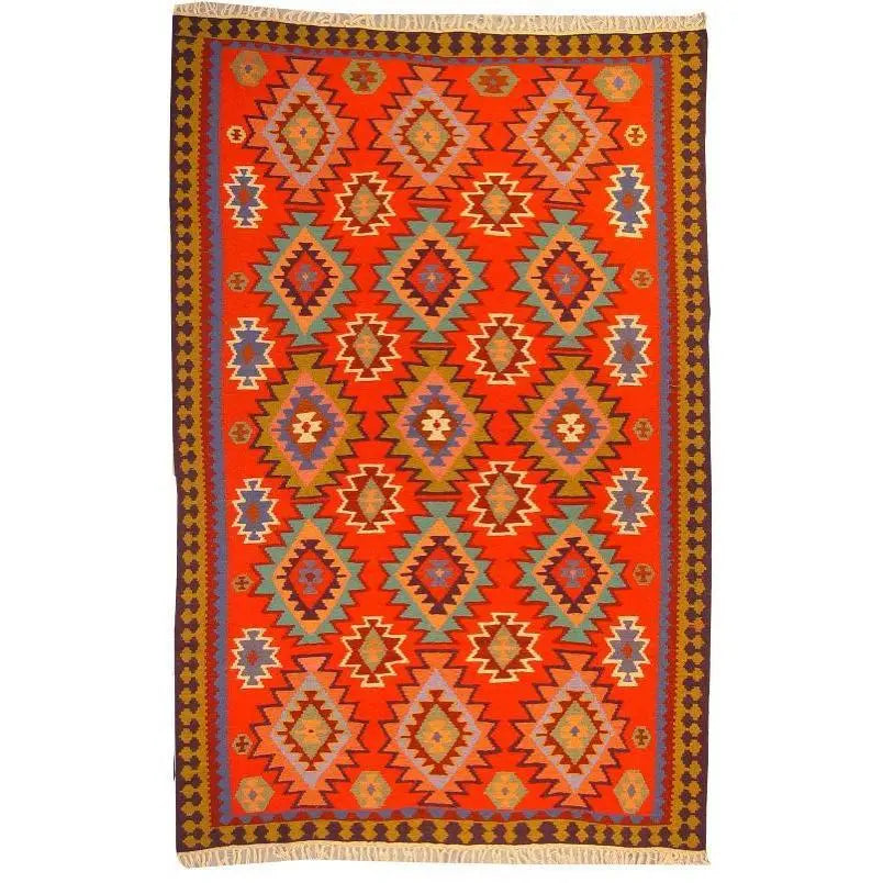 One Of The Kind Ardabil Persian Kilim 9'6" x 6'2"